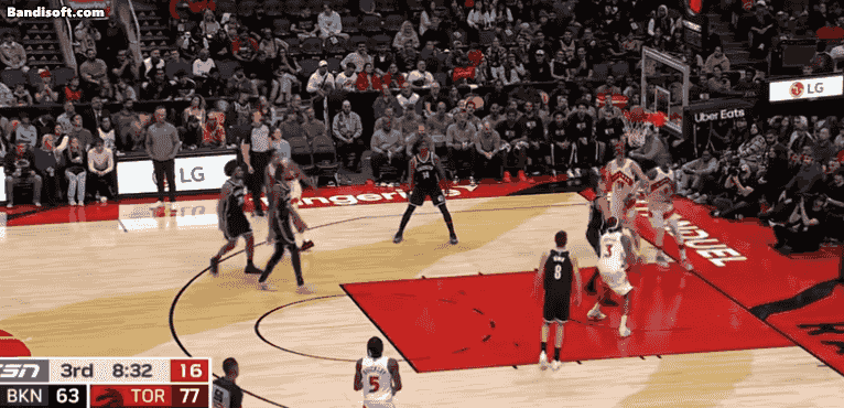 猛龙叫出暂, 篮网追到了